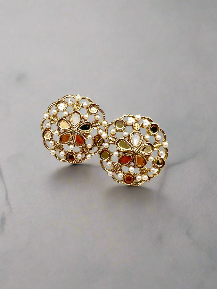 IS2 Floral mirror studs
