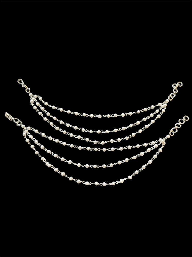 PA054 Silver Three Line  Pearls Sahara