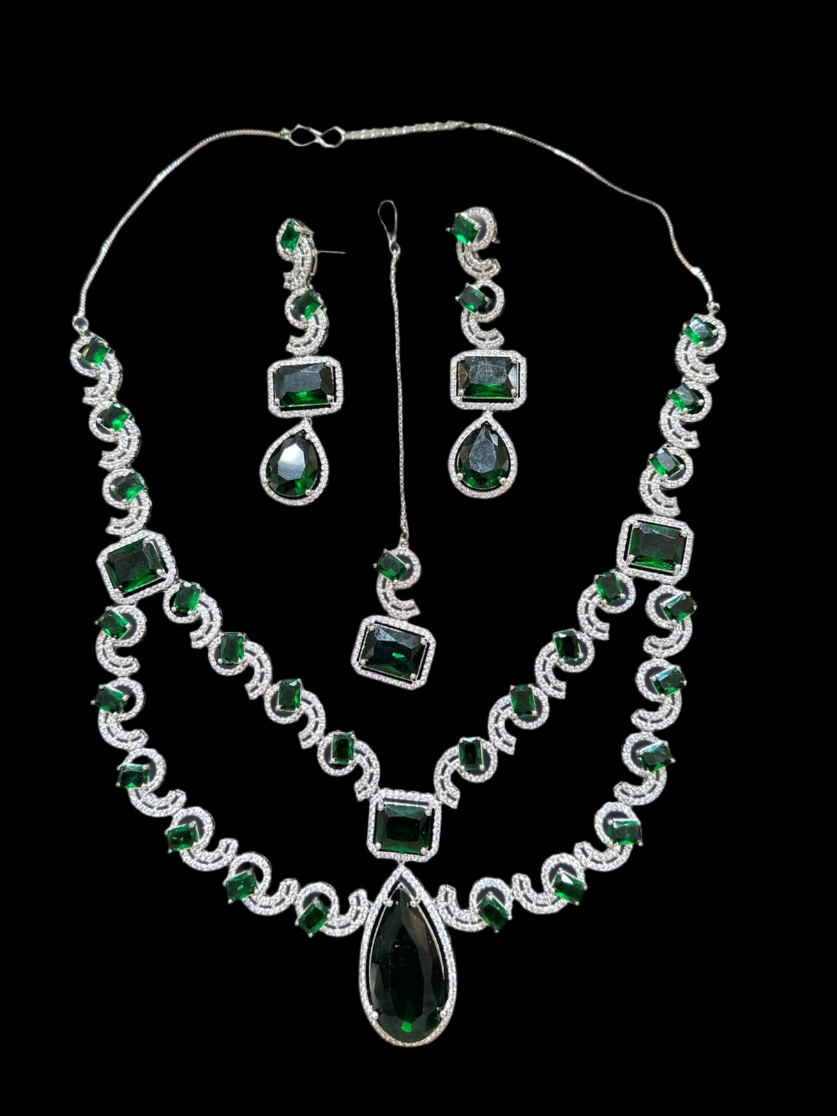 AN14 AD set silver with dark green