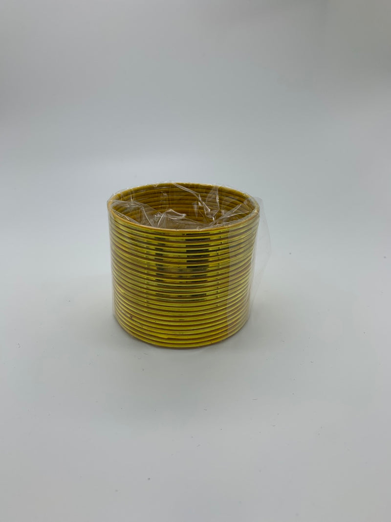 Yellow plain bangles image 0