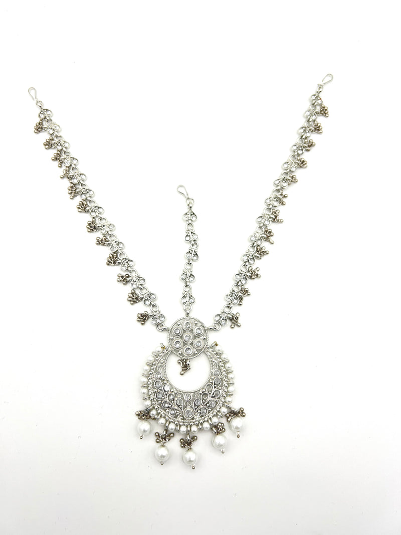 Kundan mathapatti- silver  image 0