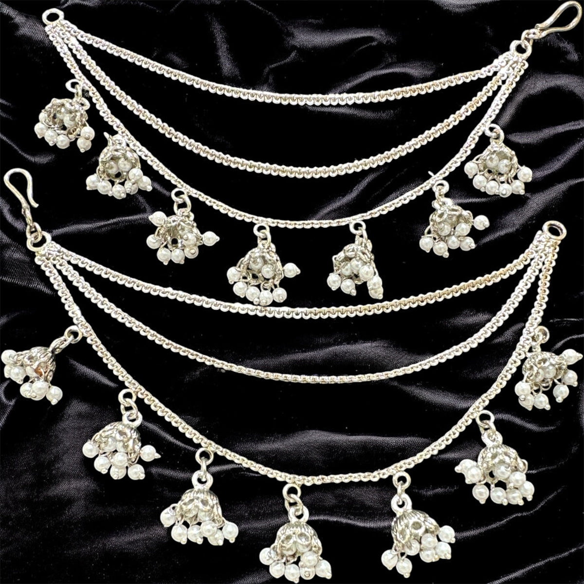 PA057 Chain Three Line Sahara with Jhumka