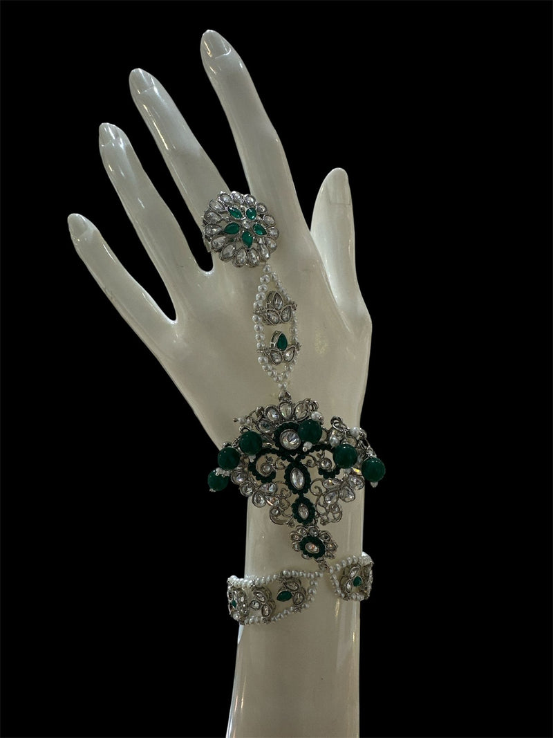 PA04 Silver with green Hand piece