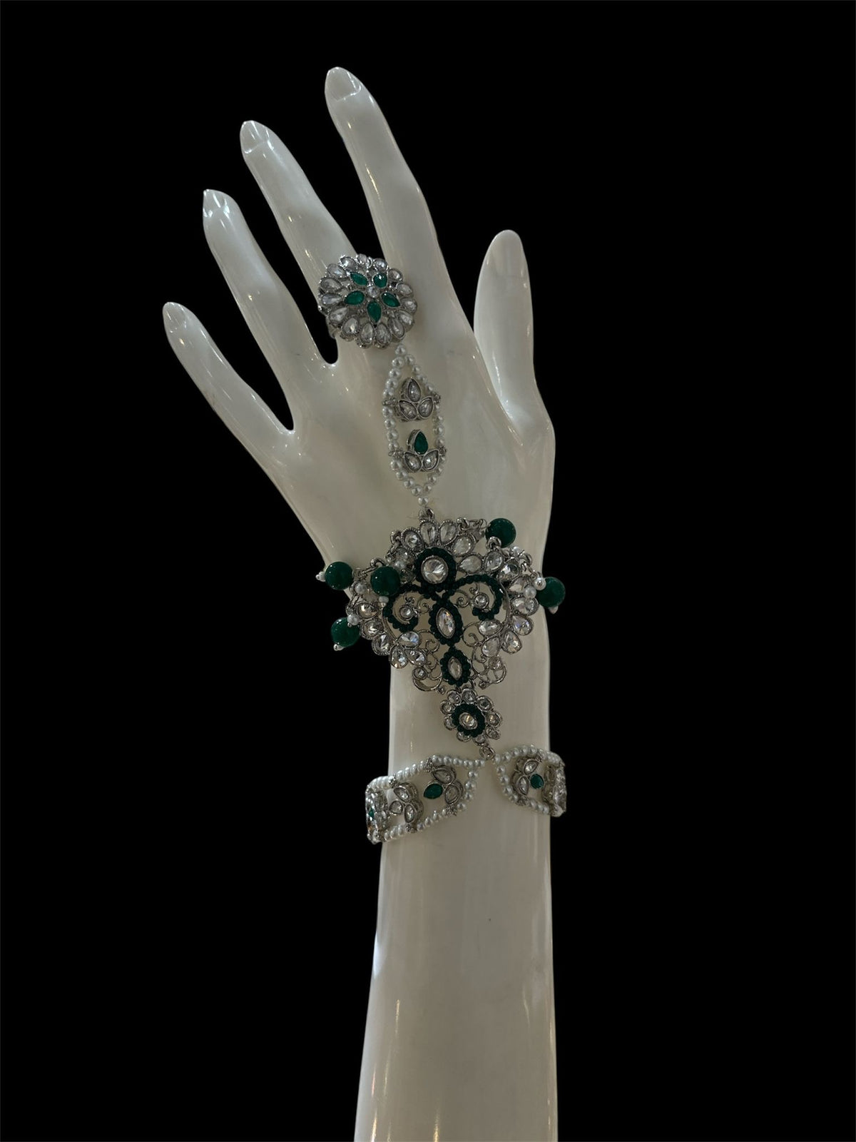 PA04 Silver with green Hand piece