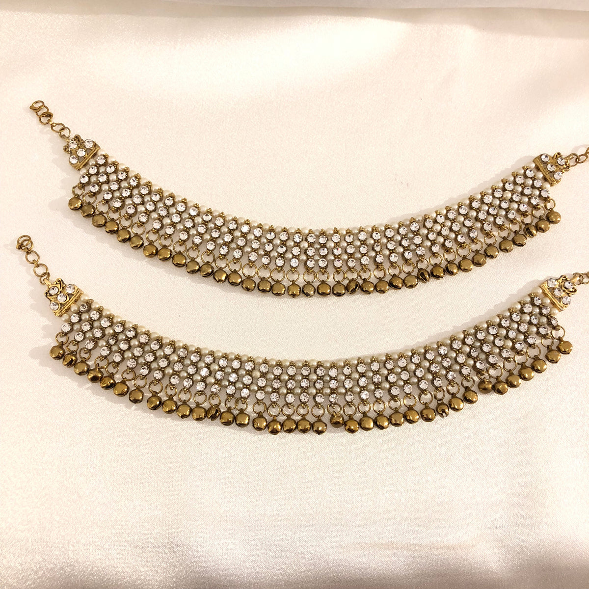 I106 gold bell anklets image 0