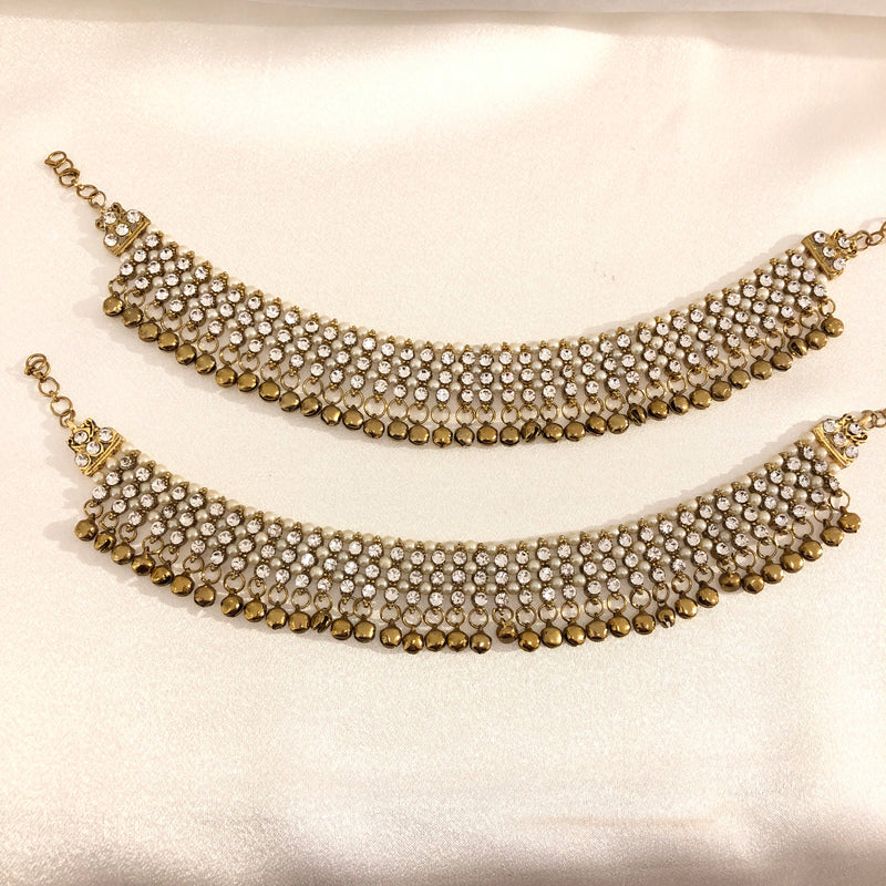 I106 gold bell anklets image 0