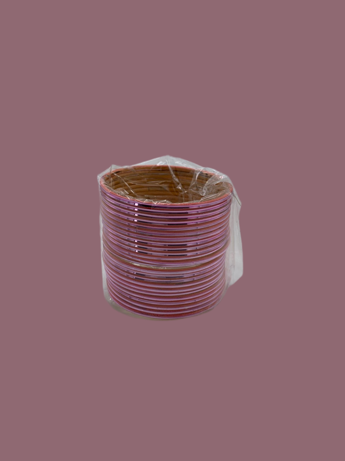 Pink plain bangles