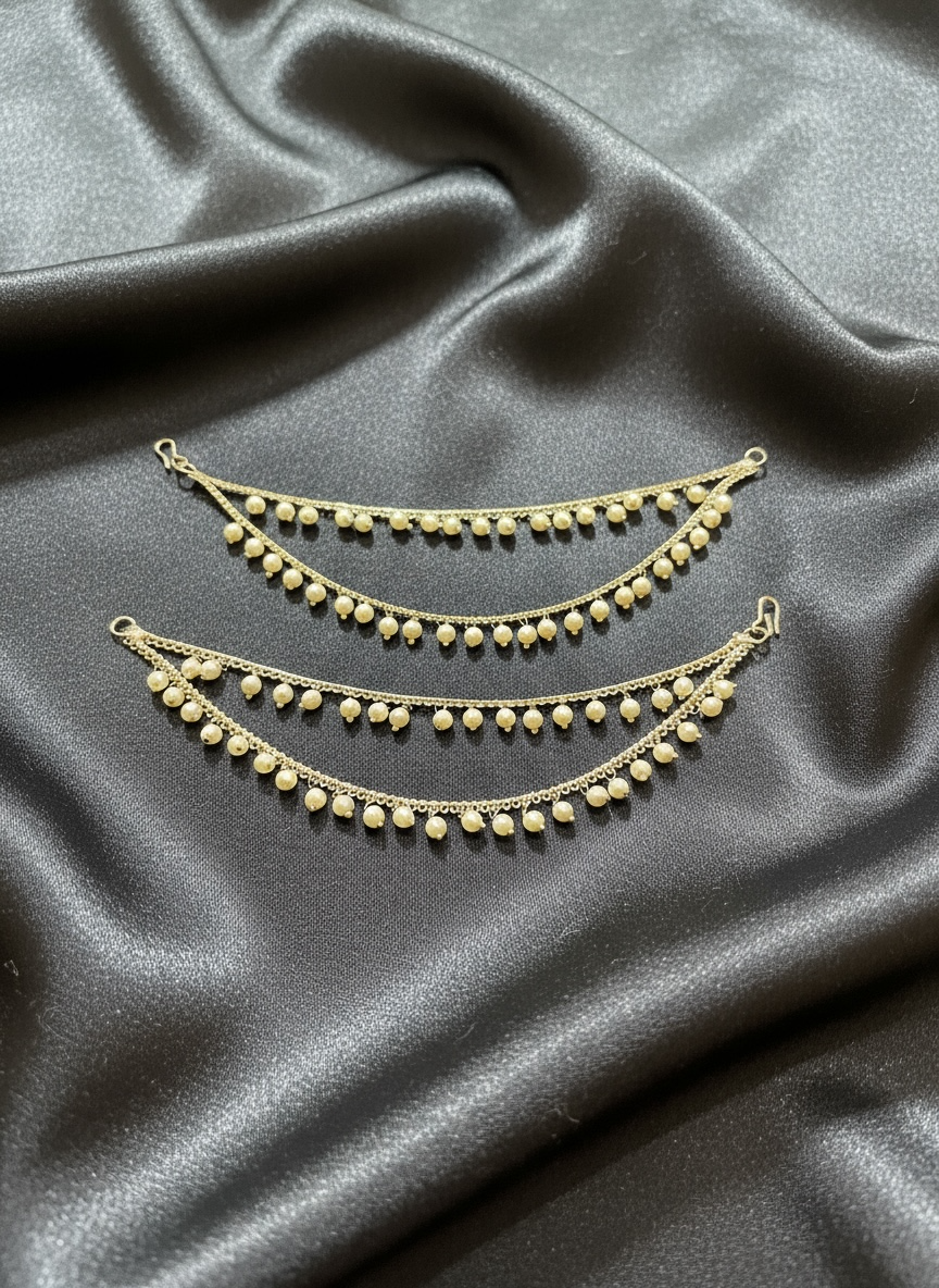 PA053 Full Gold Two Line Sahara with pearls