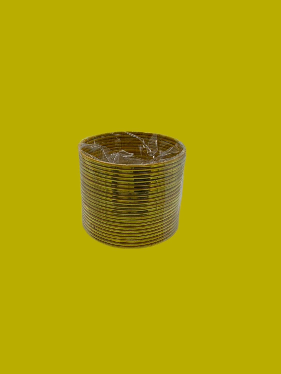 Yellow plain bangles