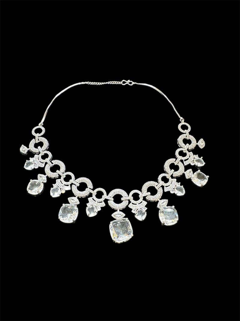 AN11 AD silver necklace set