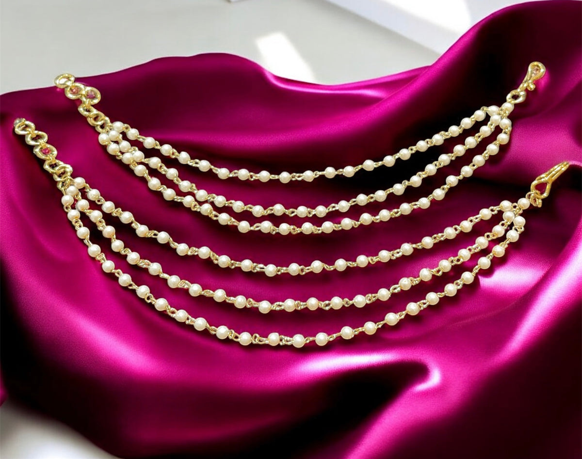 PA054 Pearls Three Line Pearls Sahara