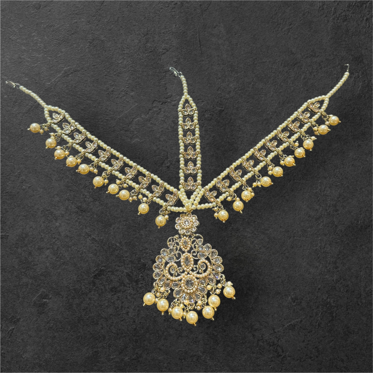 AN067 Full Gold polki mathapatti