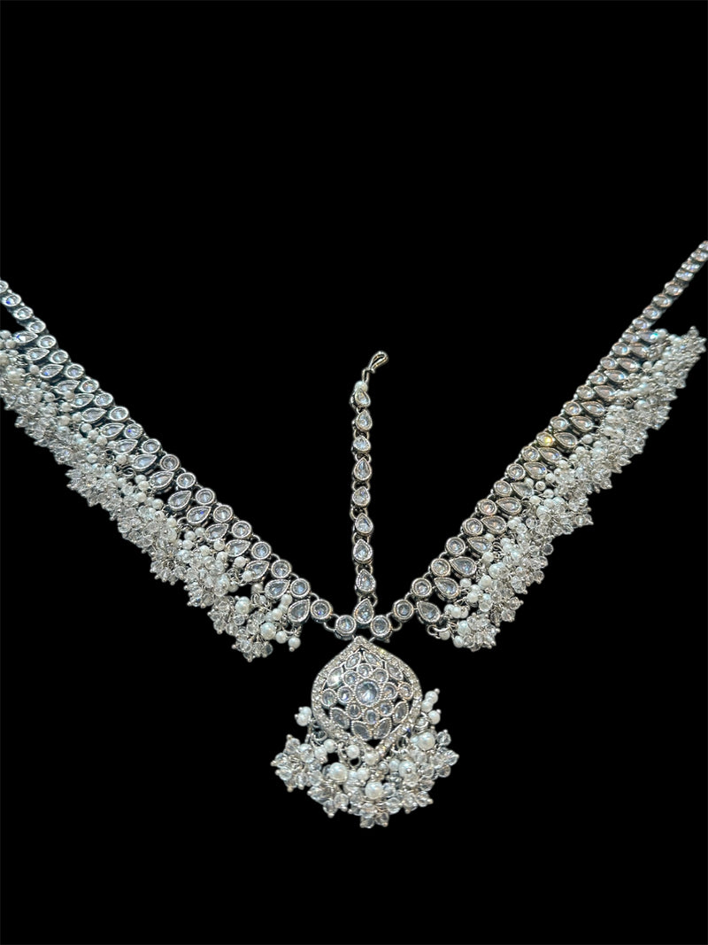 AN0848 silver polki matha patti