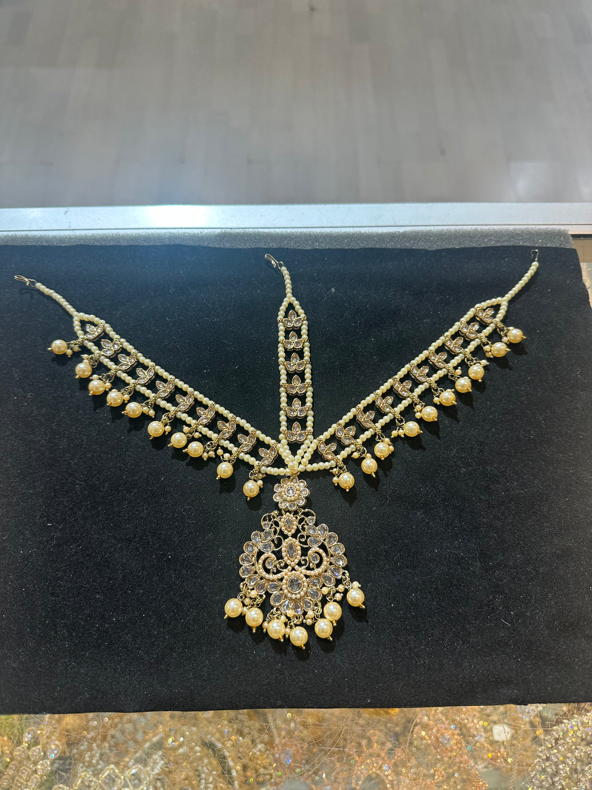 AN067 Full Gold polki mathapatti