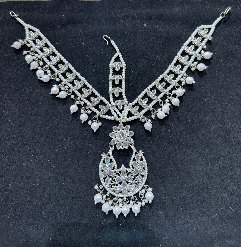 AN167 Silver Polki mathapatti