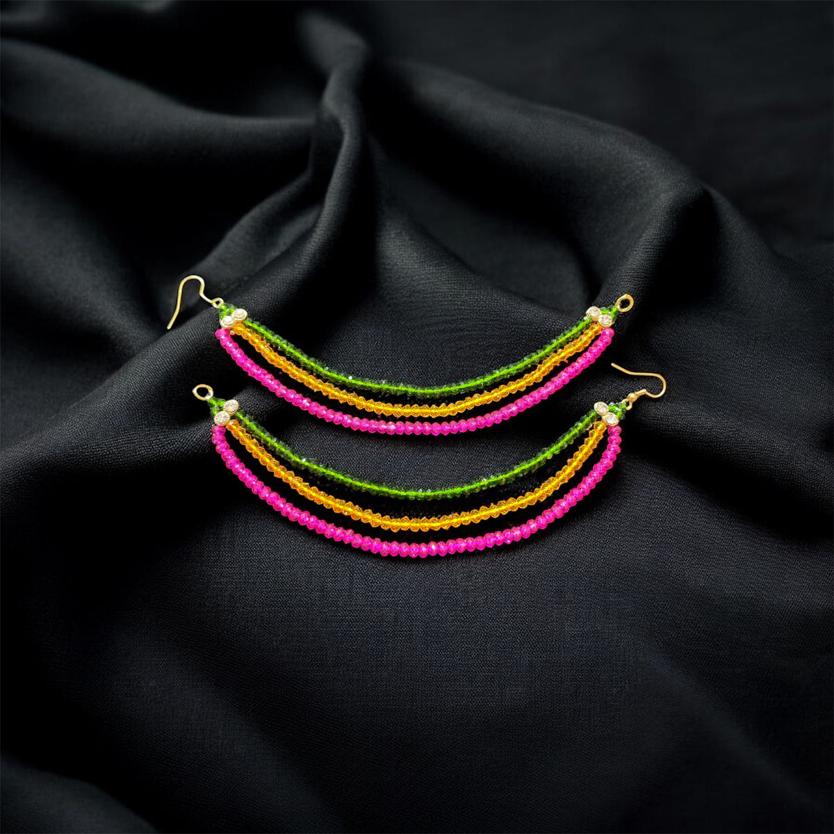 AN205 Multicolour Three Line Crystal Sahara