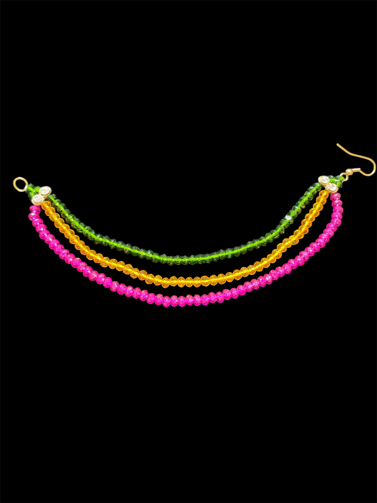 AN205 Multicolour Three Line Crystal Sahara