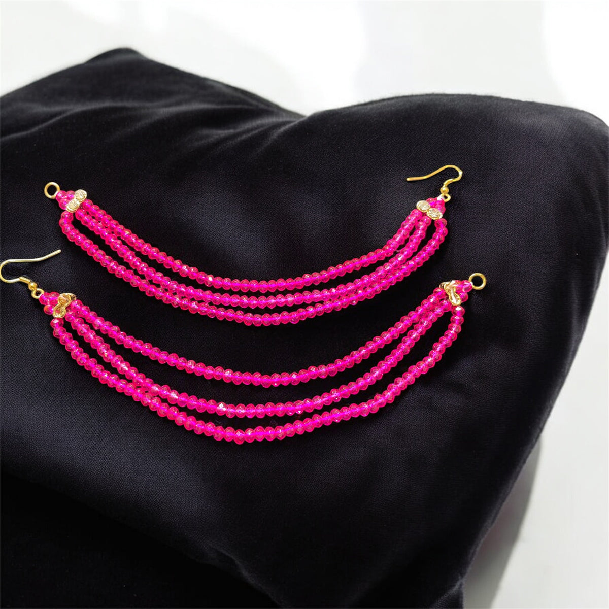 AN205 Three Line Pink Crystal Sahara