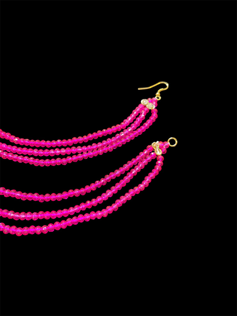 AN205 Three Line Pink Crystal Sahara