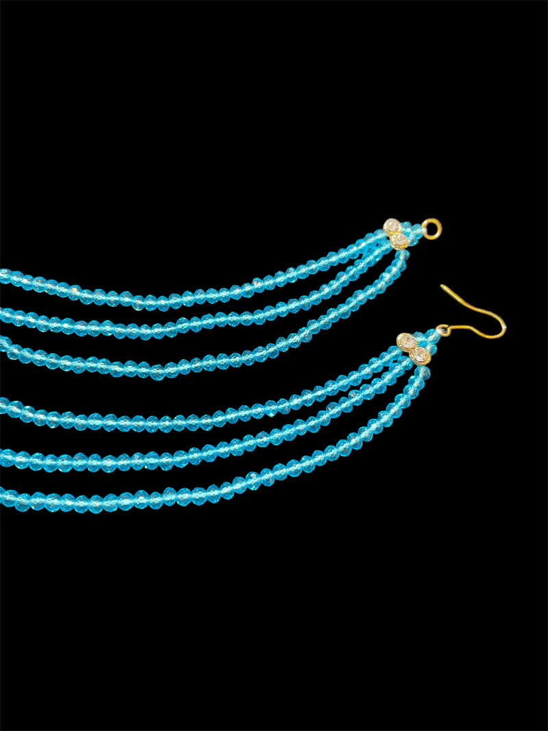 AN205 Three Line Blue Crystal Sahara