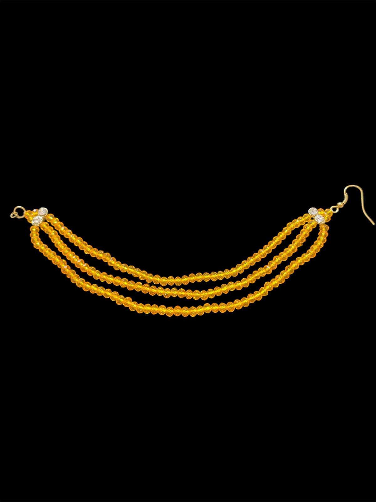 AN205 Three Line Yellow Crystal Sahara