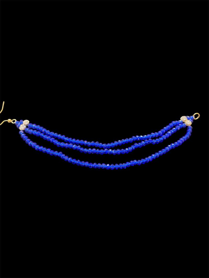 AN205 Three Line Royal Blue Crystal Sahara