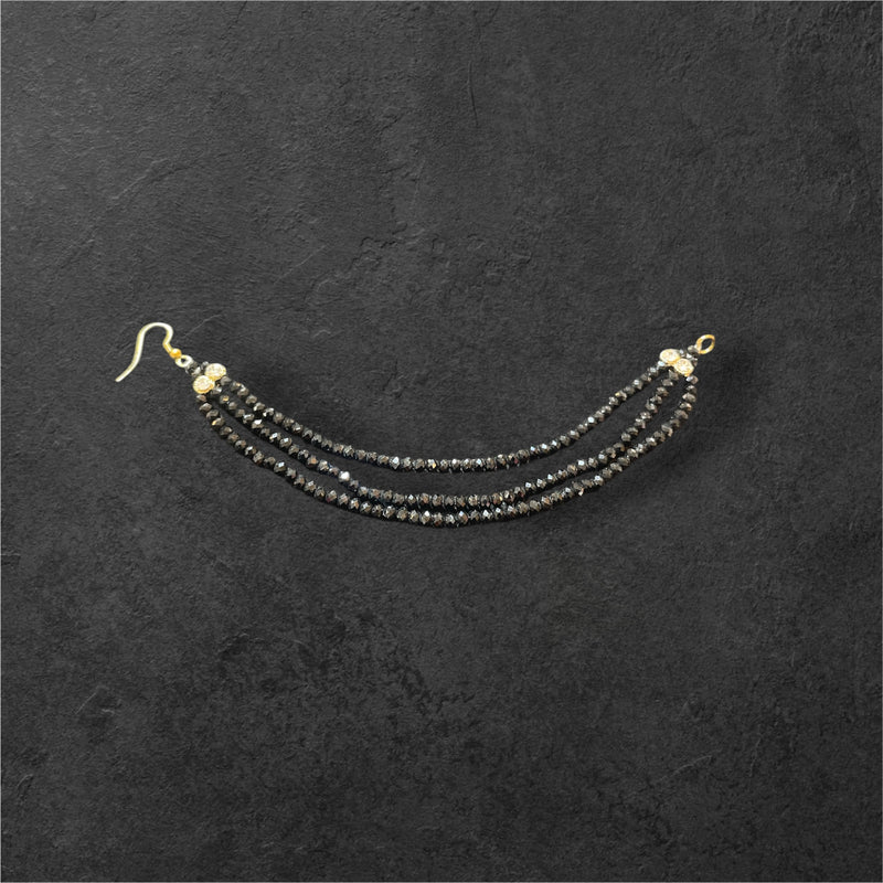 AN205 Three Line Black Crystal Sahara