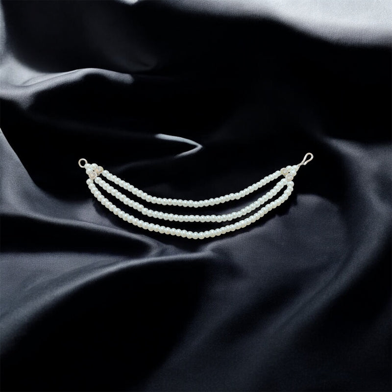 AN206 Three Line White Pearls Sahara