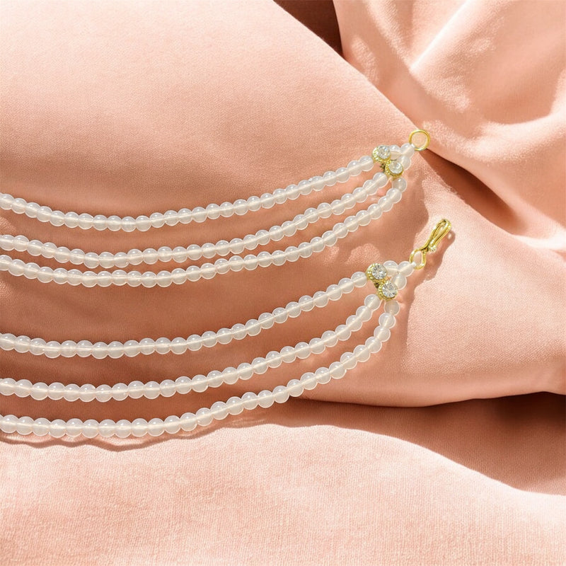 AN206 Three Line Sahara with Peach Matte Beads