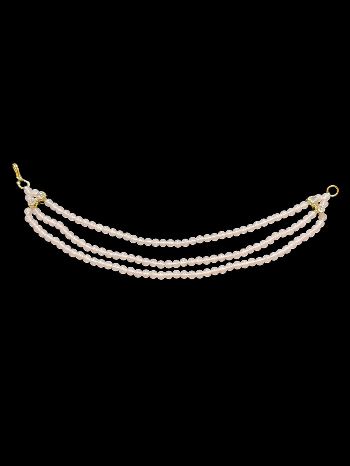 AN206 Three Line Sahara with Peach Matte Beads