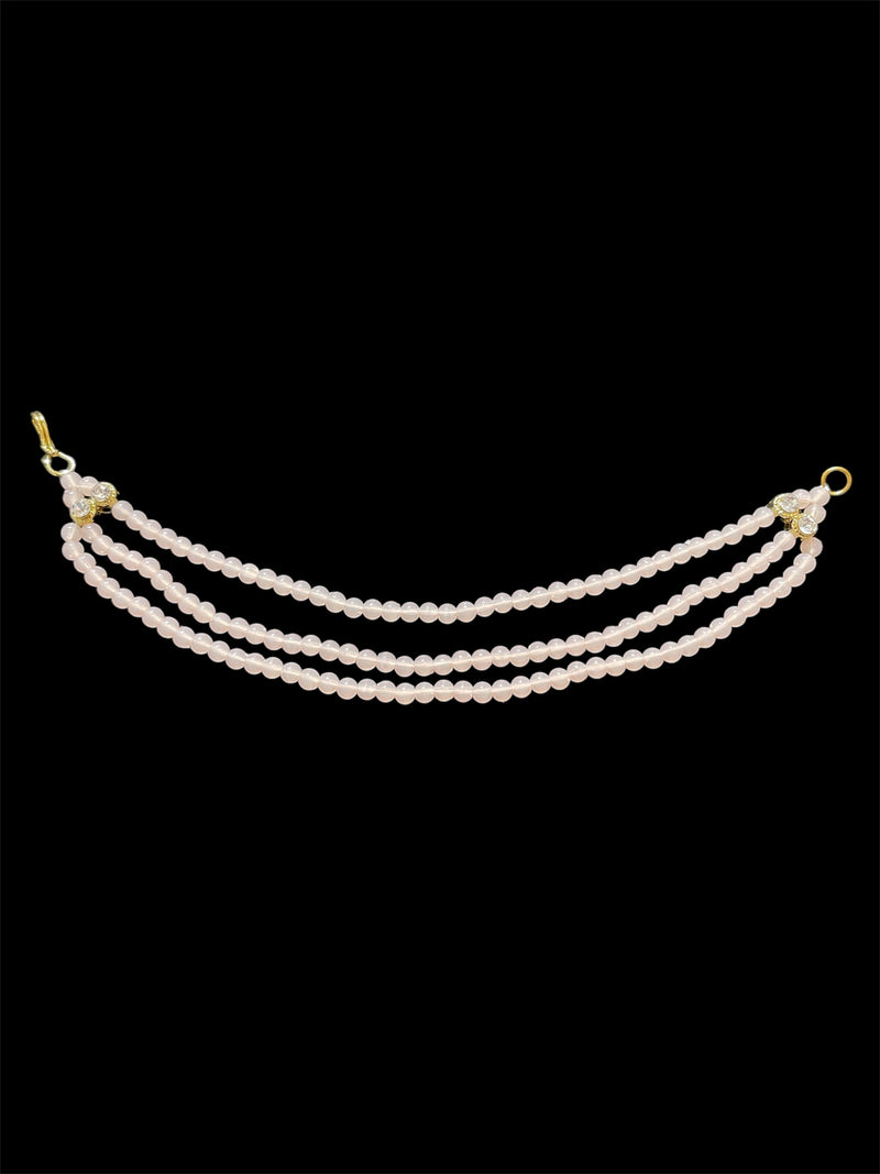 AN206 Three Line Sahara with Peach Matte Beads