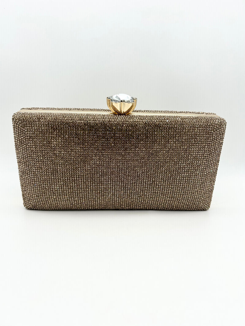 AM704 Gold clutch bag