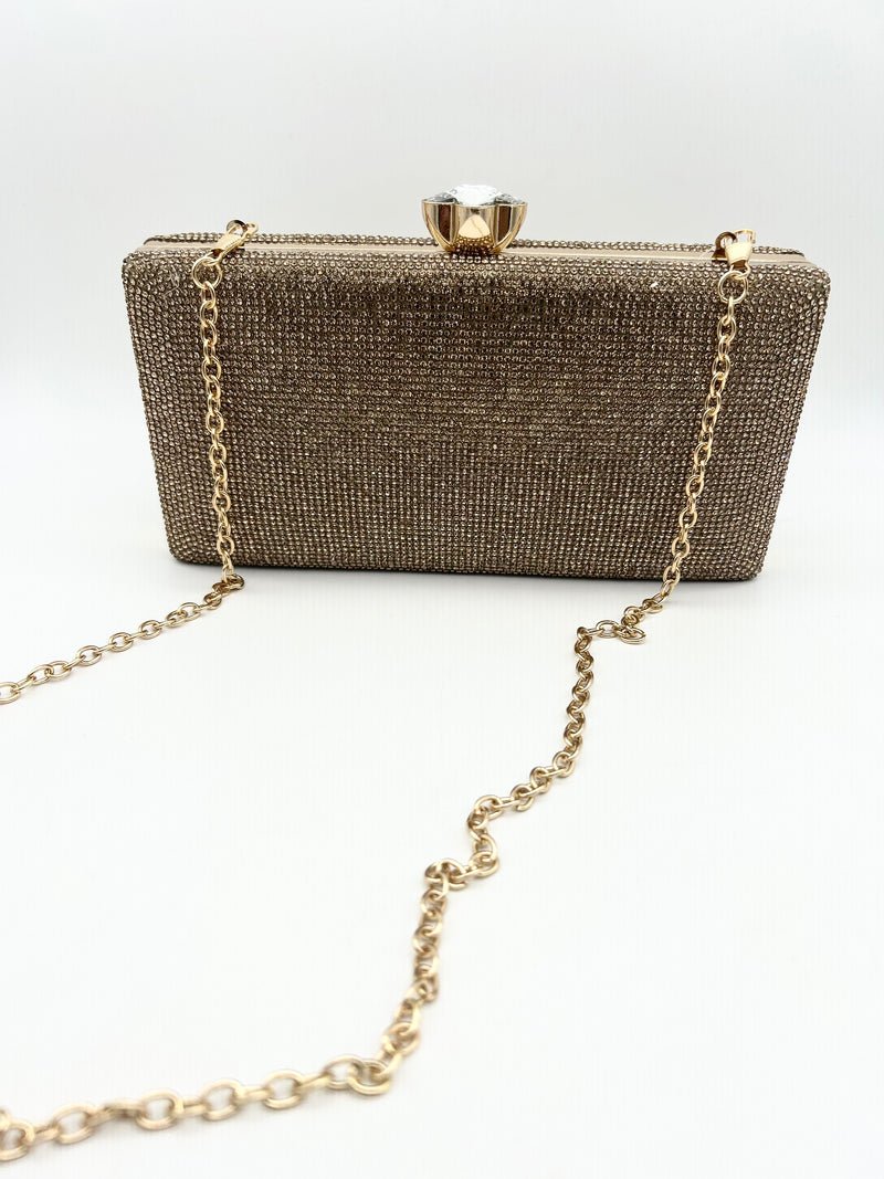AM704 Gold clutch bag