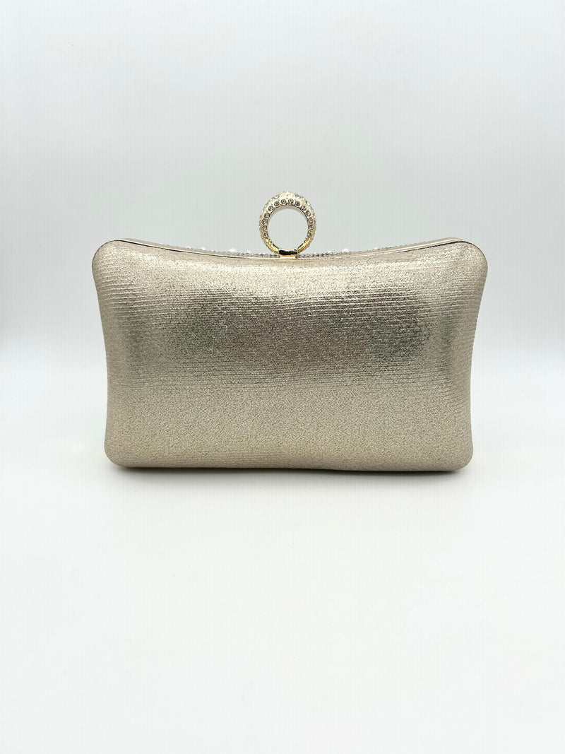 AM705 Gold Clutch bag
