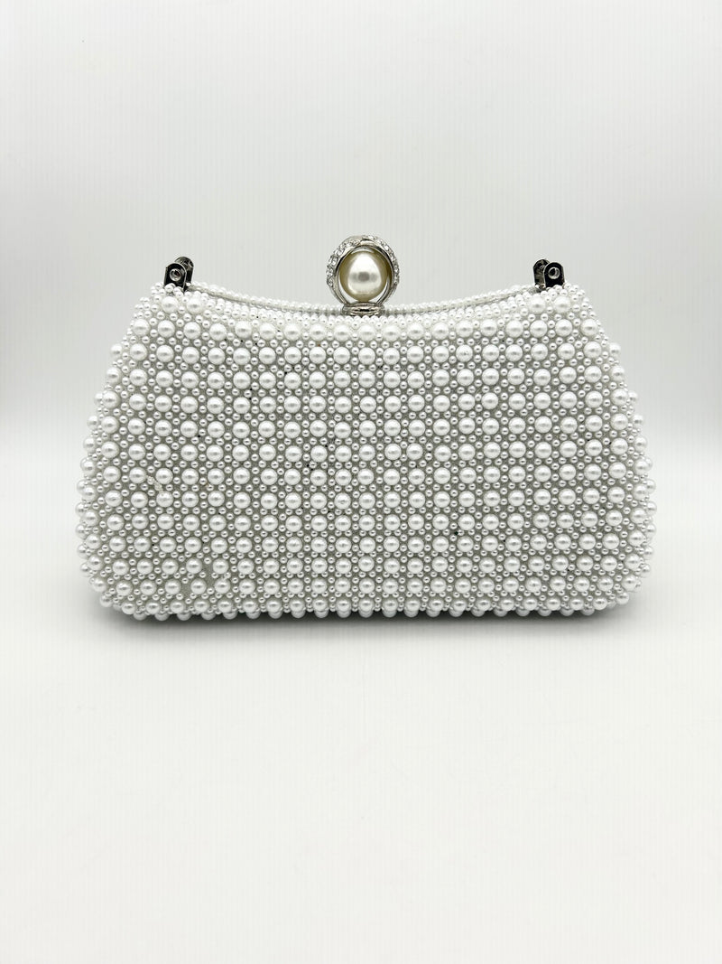 AM706 Silver Clutch bag