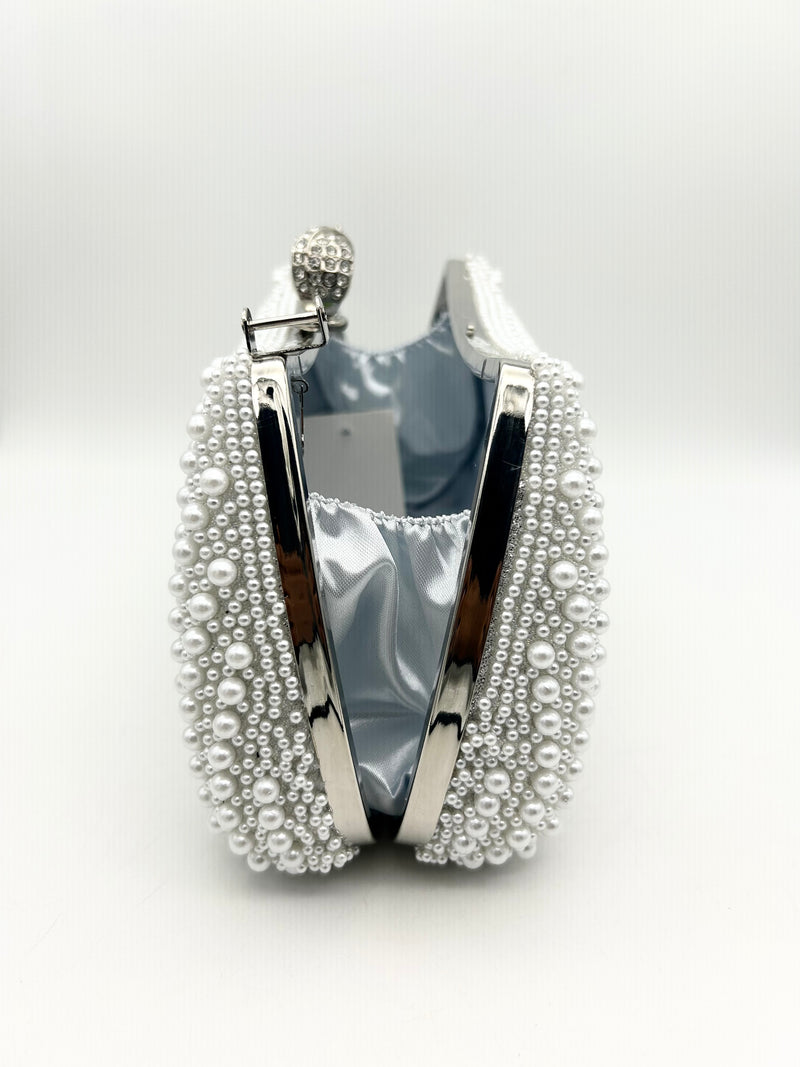 AM706 Silver Clutch bag