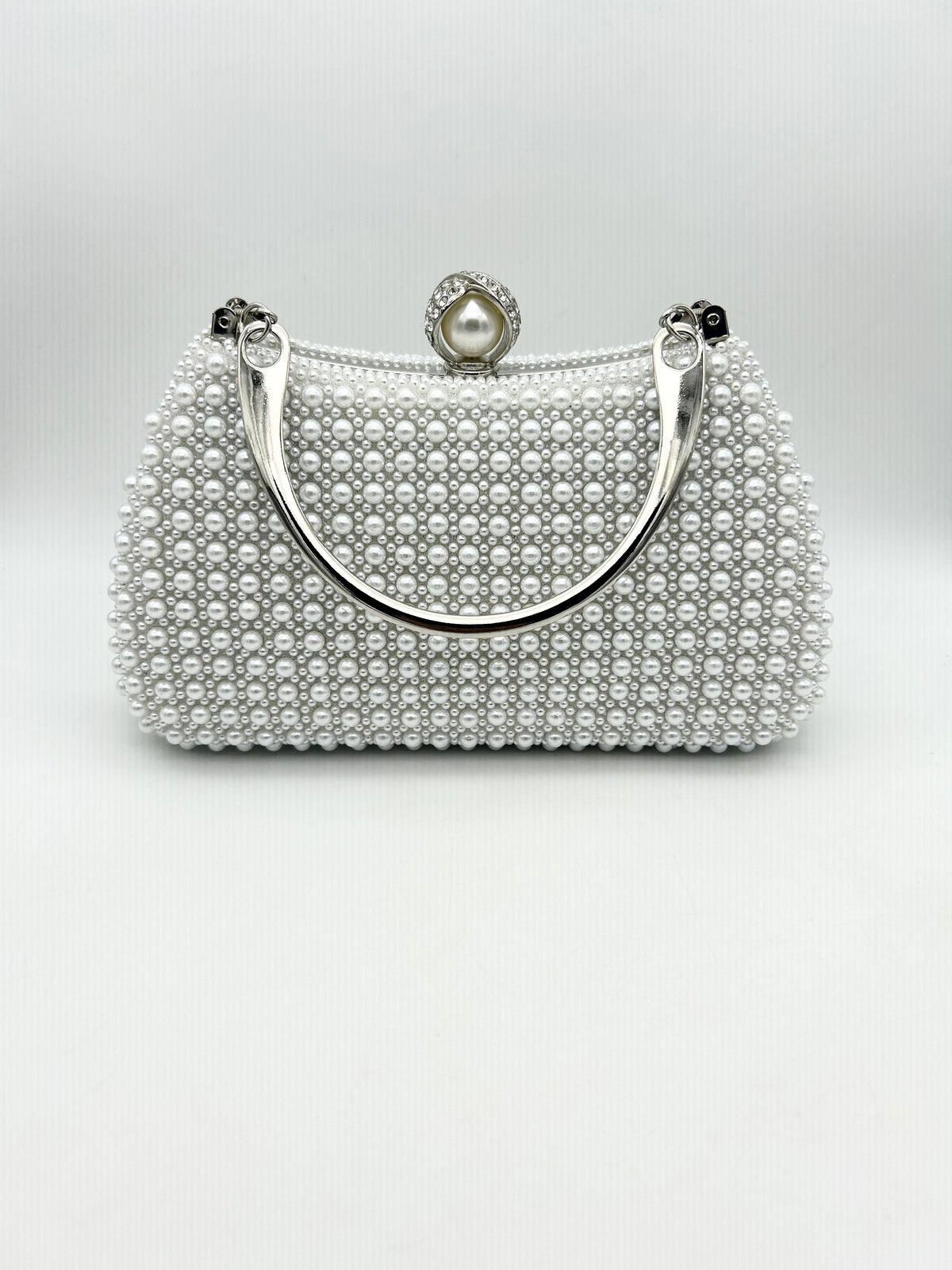 AM706 Silver Clutch bag