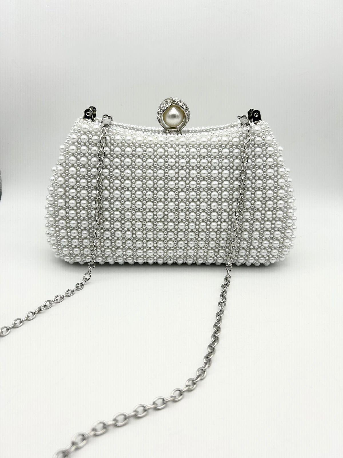 AM706 Silver Clutch bag