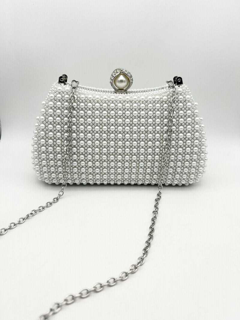 AM706 Silver Clutch bag