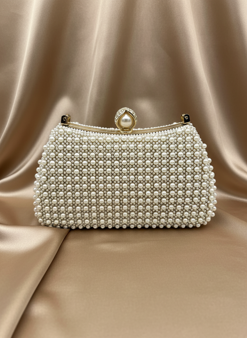 AM706 Gold Clutch bag