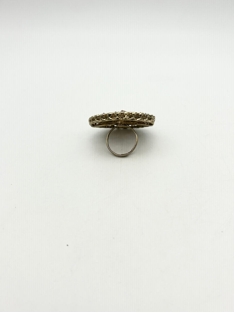 AM800 Adjustable Gold ring polki