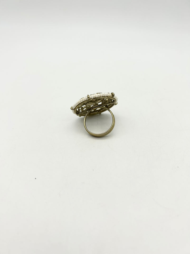 AM802 Gold and Pink adjustable pink ring