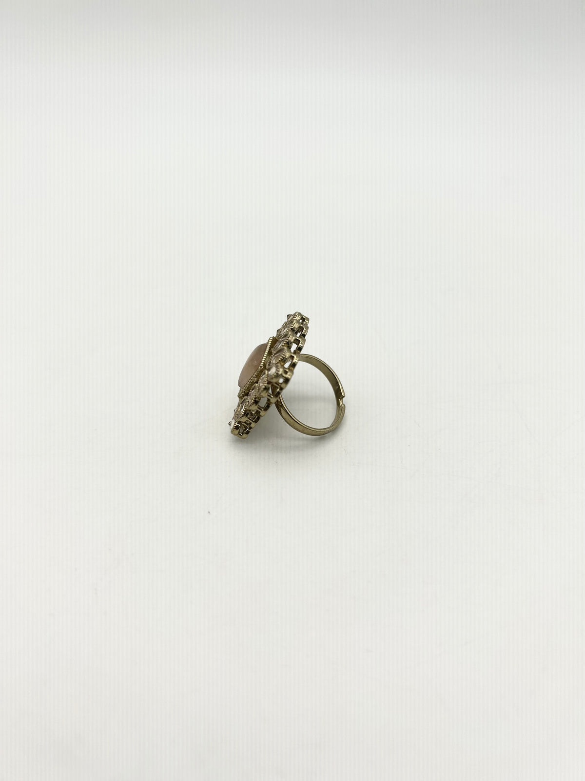 AM809 Gold adjustable polki ring