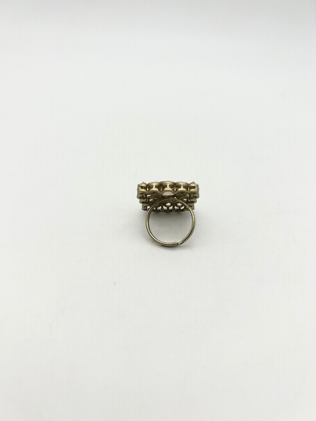 AM809 Gold adjustable polki ring