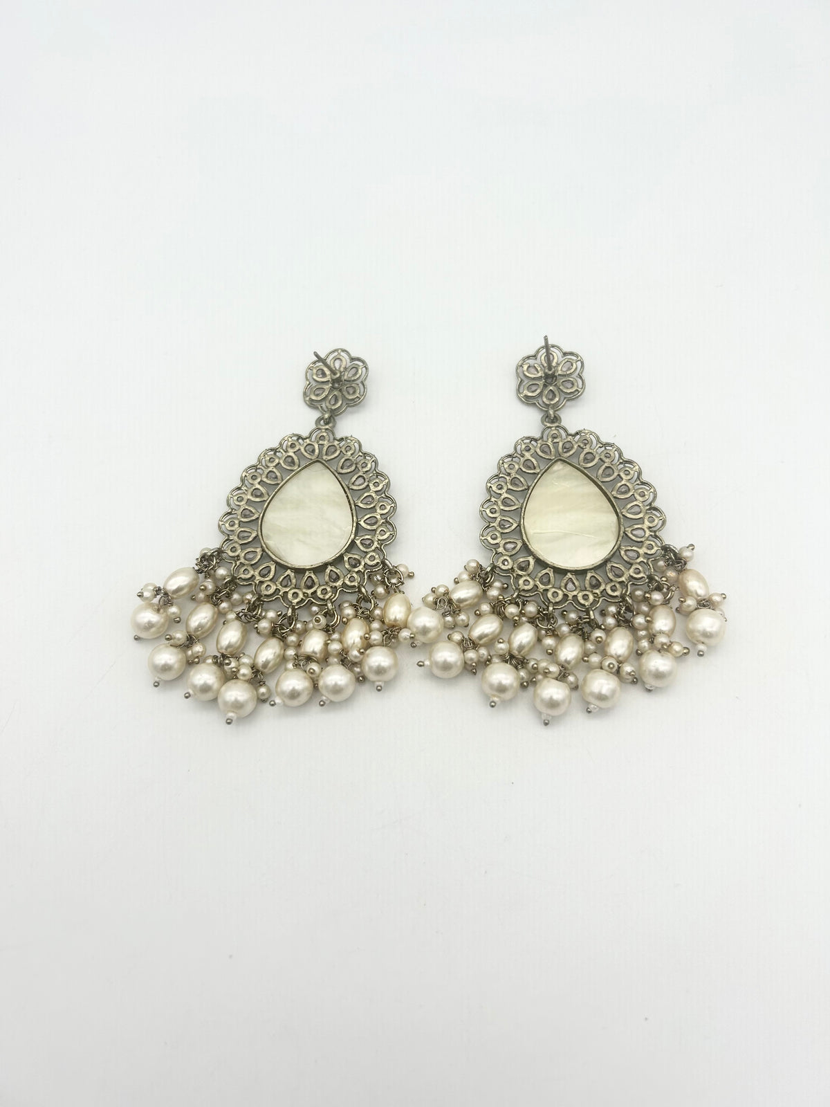 AM021 Gold earrings polki