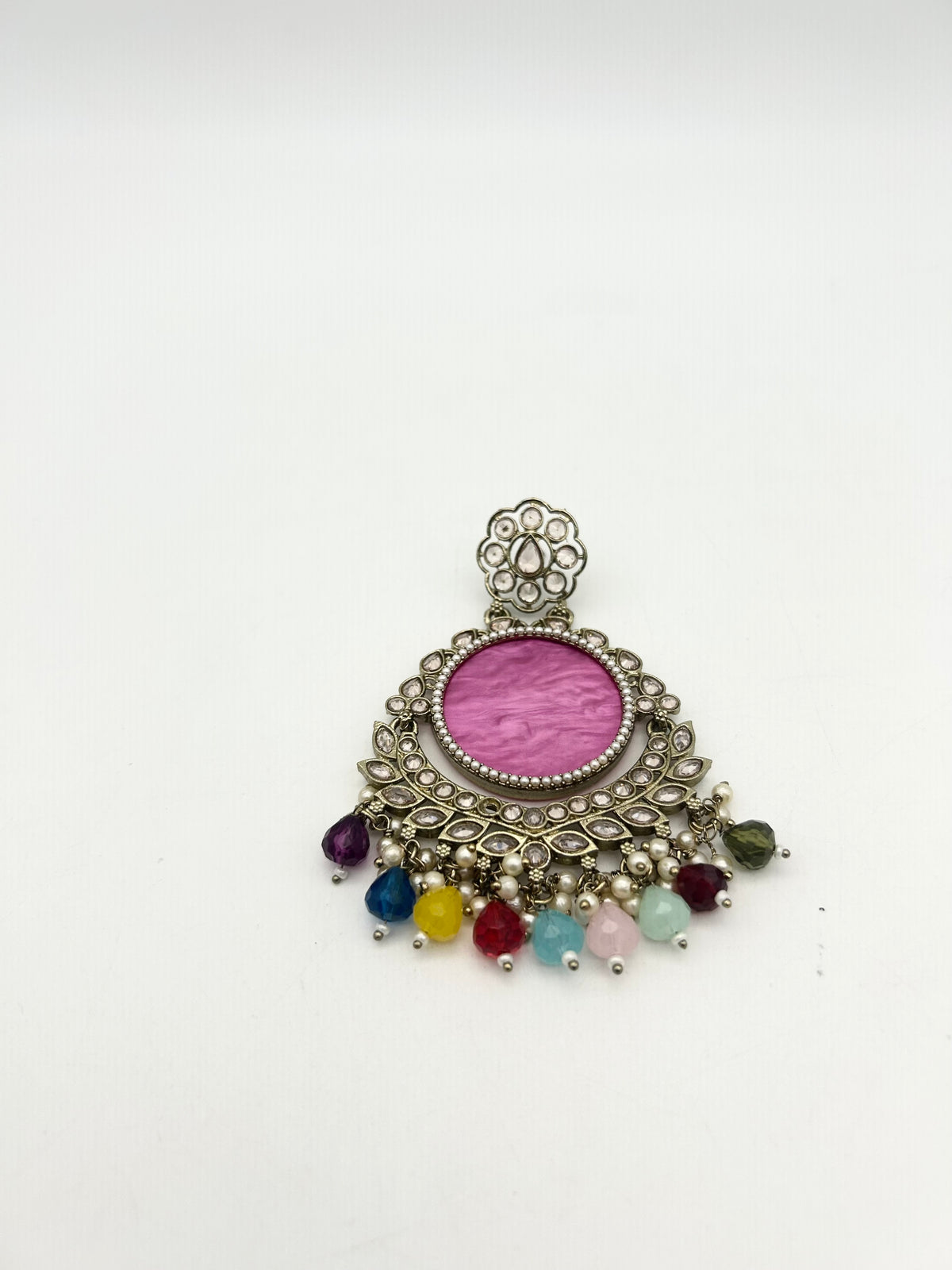 AM023 Gold and Multicolour earrings