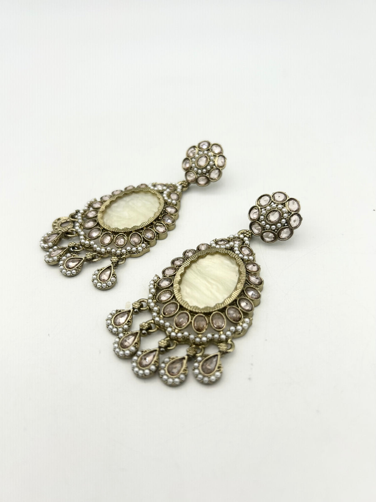AM024 Gold Earrings polki