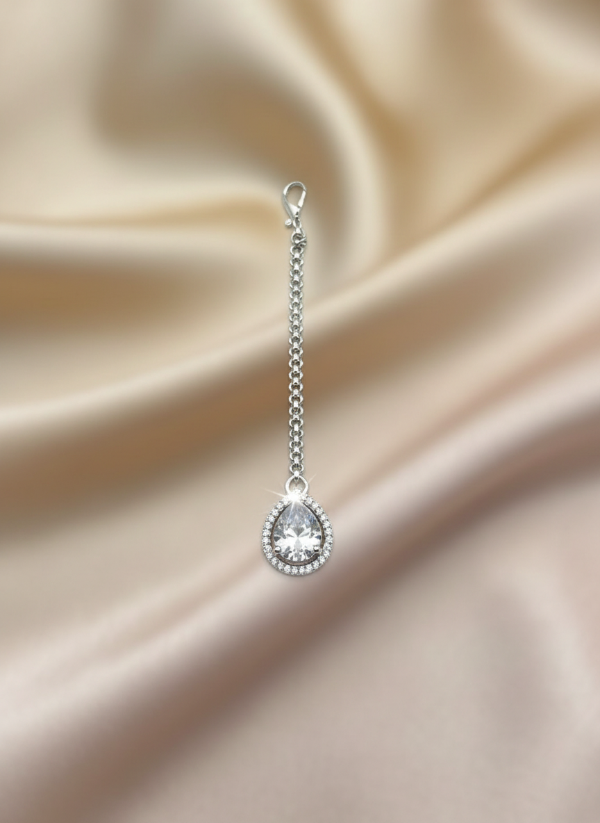 AM666 Silver tikka American Diamond