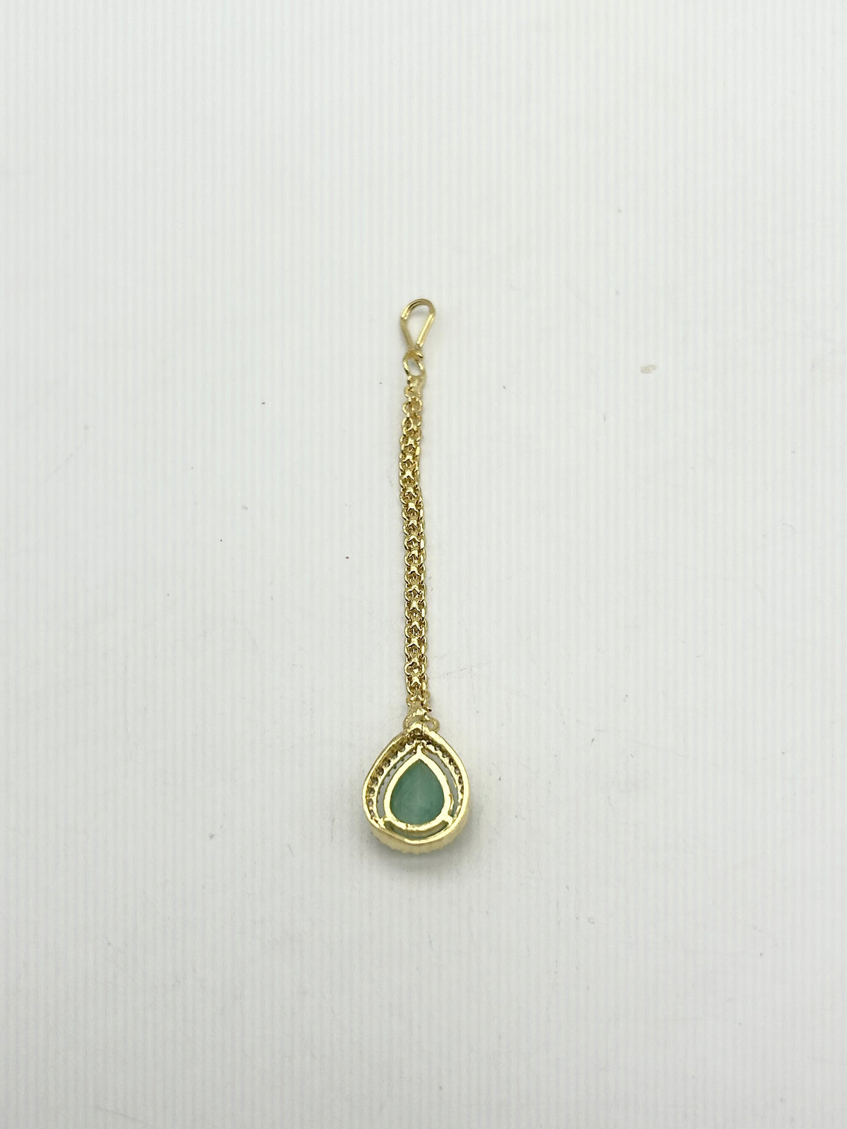 AM666 Gold and Mint tikka American Diamond