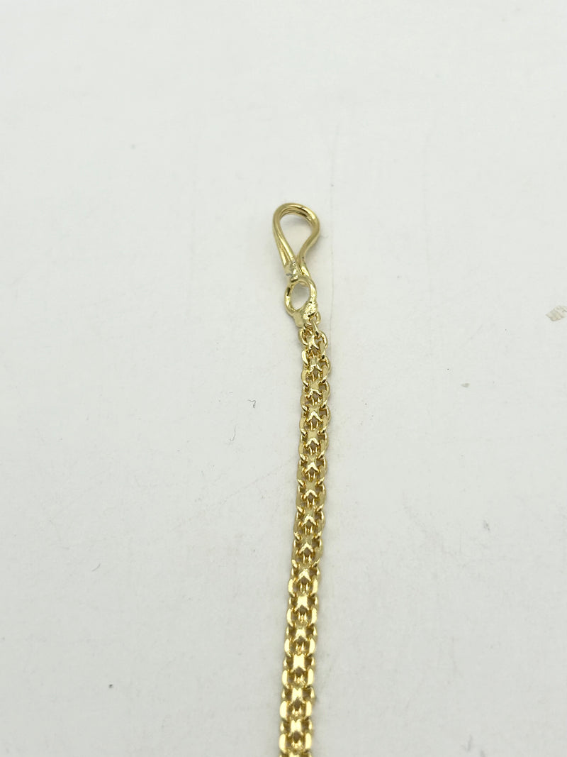 AM667 Gold and Pink tikka American diamond